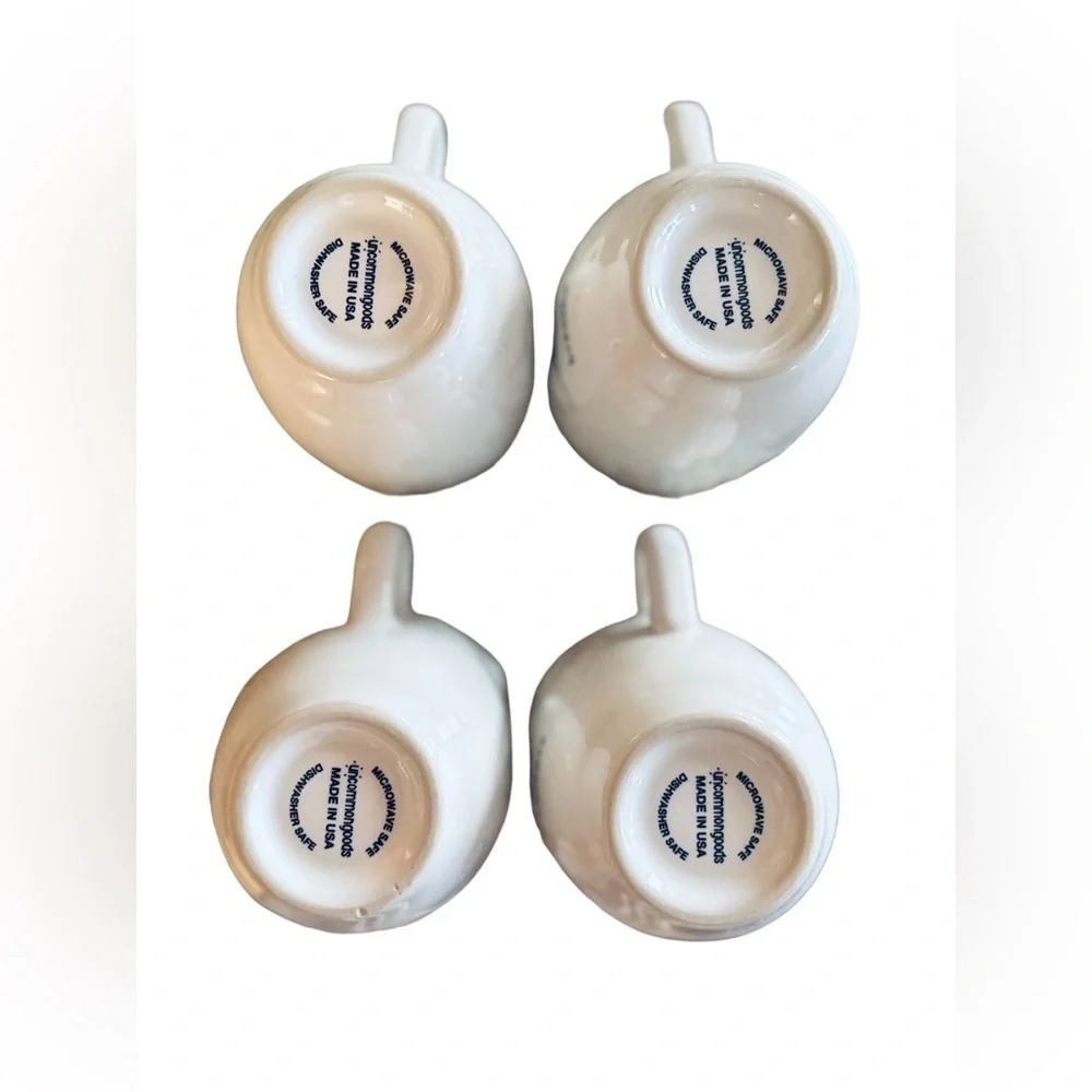 Uncommon Goods Zenguin Waddling Towards Nirvana Penguin Set of 4 HTF Mugs EUC - Picture 2 of 14